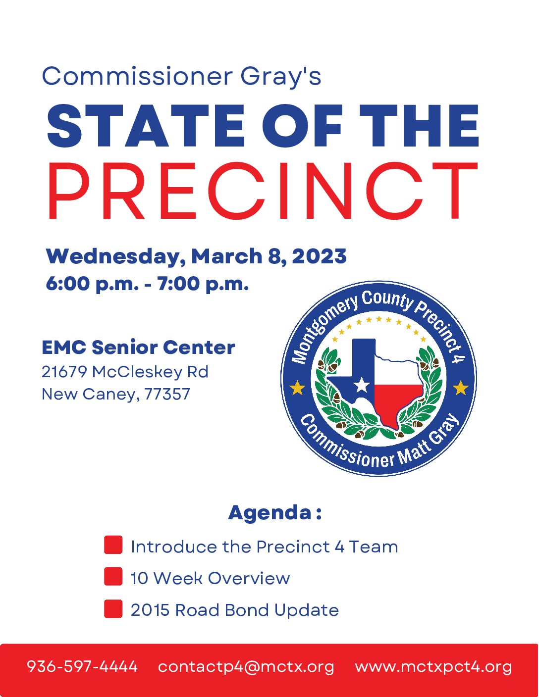 State of the Precinct – March 8th